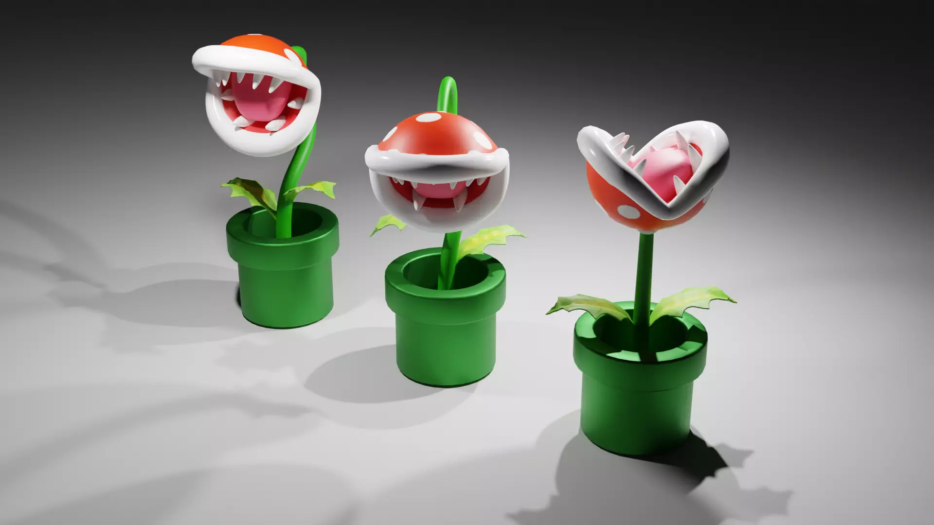 Piranha Plant from Mario 3D model_0