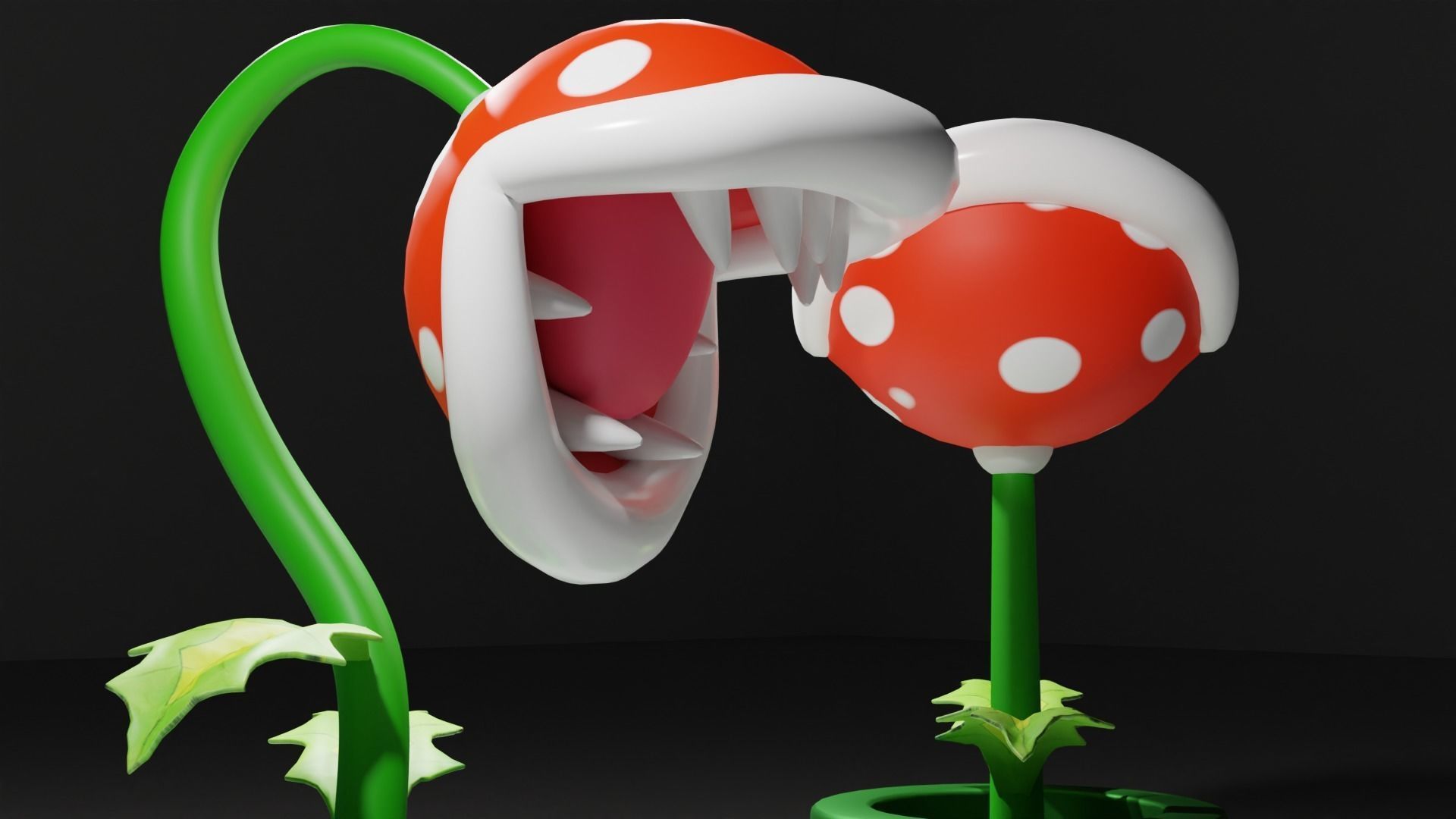 Piranha Plant from Mario 3D model_1