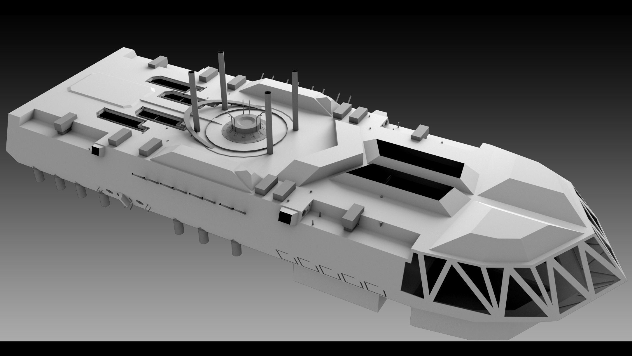 Sci-fi Station 01- High detail 3d models 3D model_8