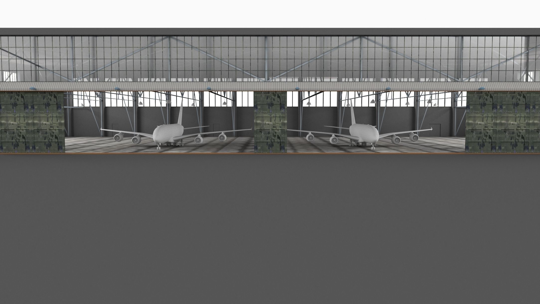 Airplane Hanger- Airlplanes- Vol 02- High detail 3d models 3D model_10