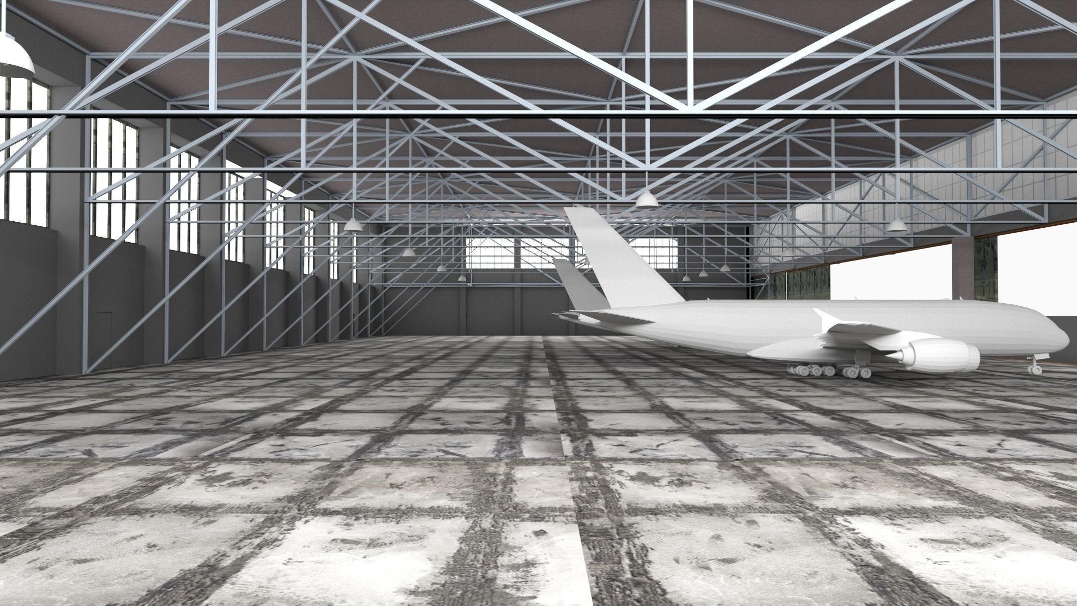 Airplane Hanger- Airlplanes- Vol 02- High detail 3d models 3D model_11