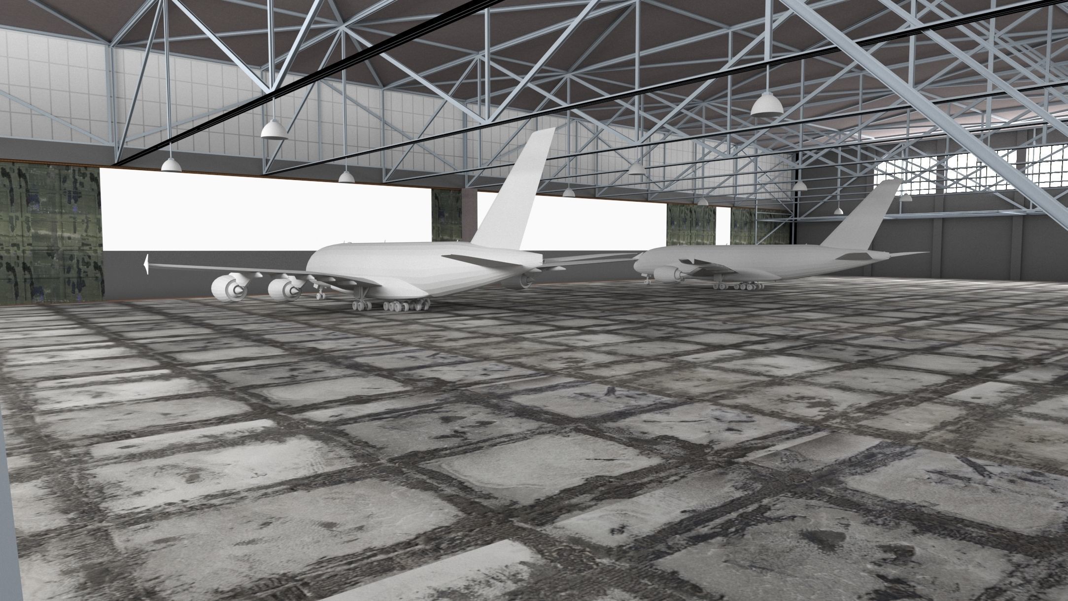 Airplane Hanger- Airlplanes- Vol 02- High detail 3d models 3D model_8