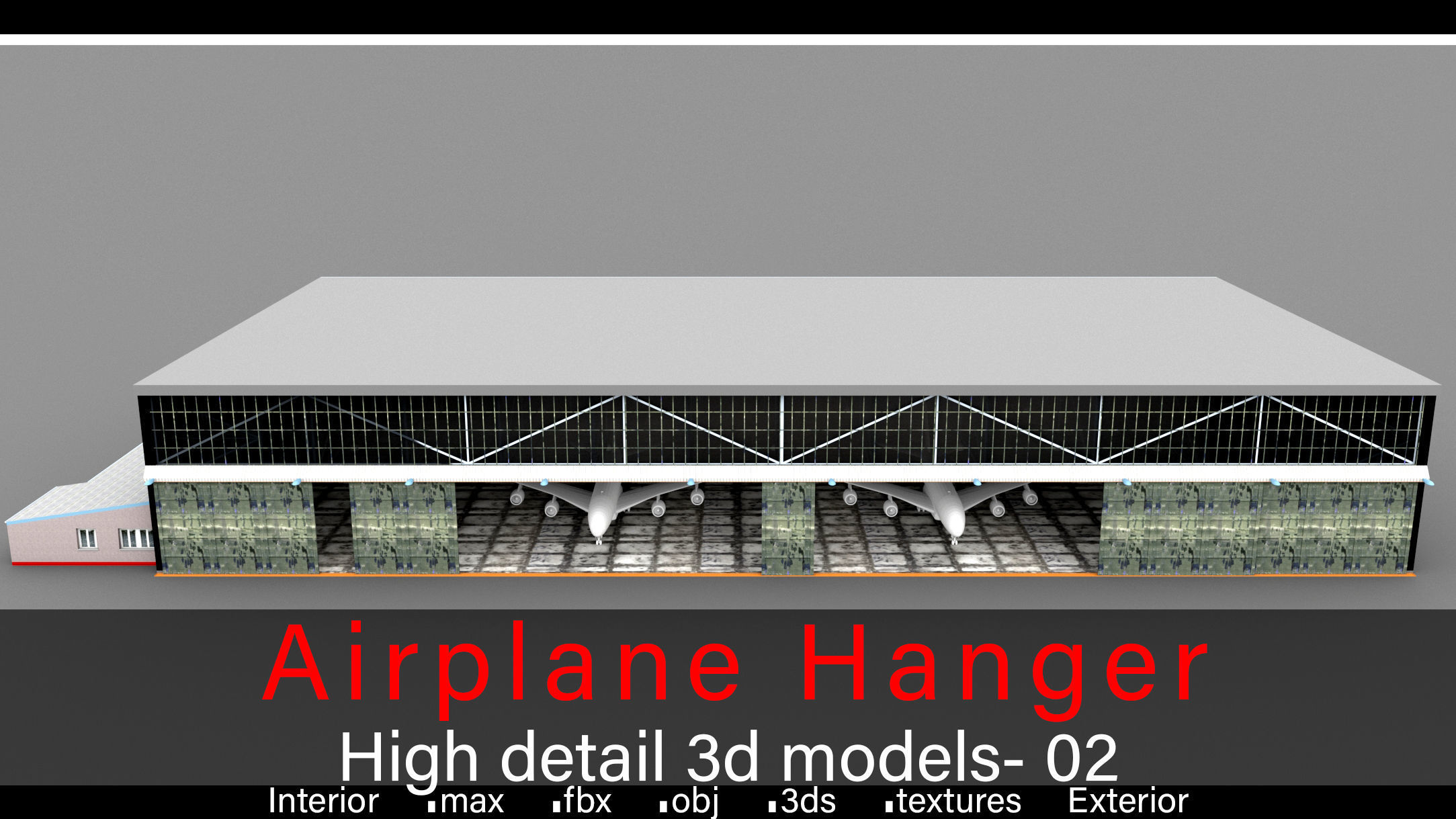 Airplane Hanger- Airlplanes- Vol 02- High detail 3d models 3D model_5