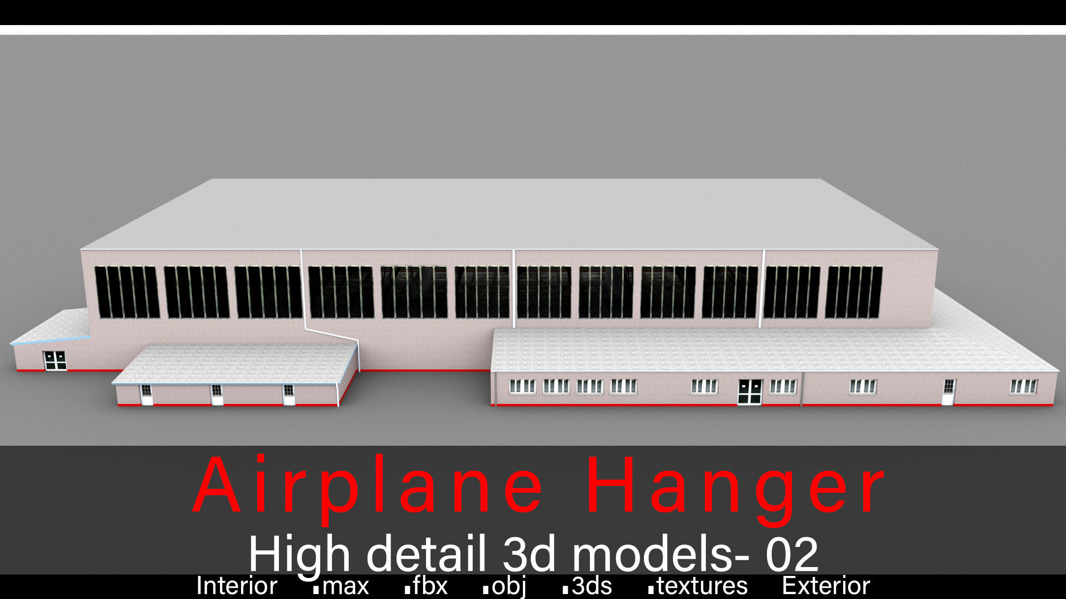 Airplane Hanger- Airlplanes- Vol 02- High detail 3d models 3D model_4