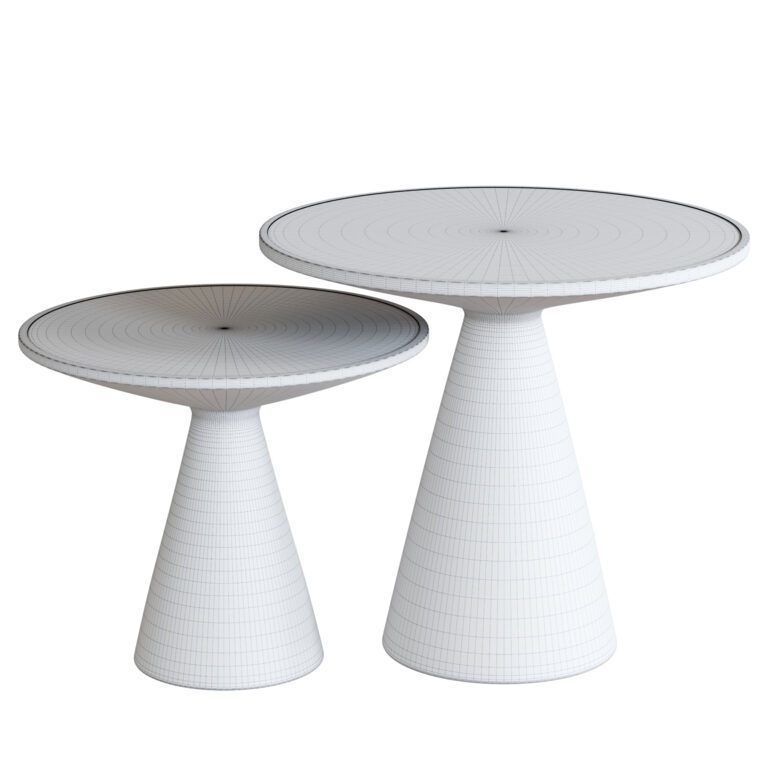 Peyote side tables - 3D model_1