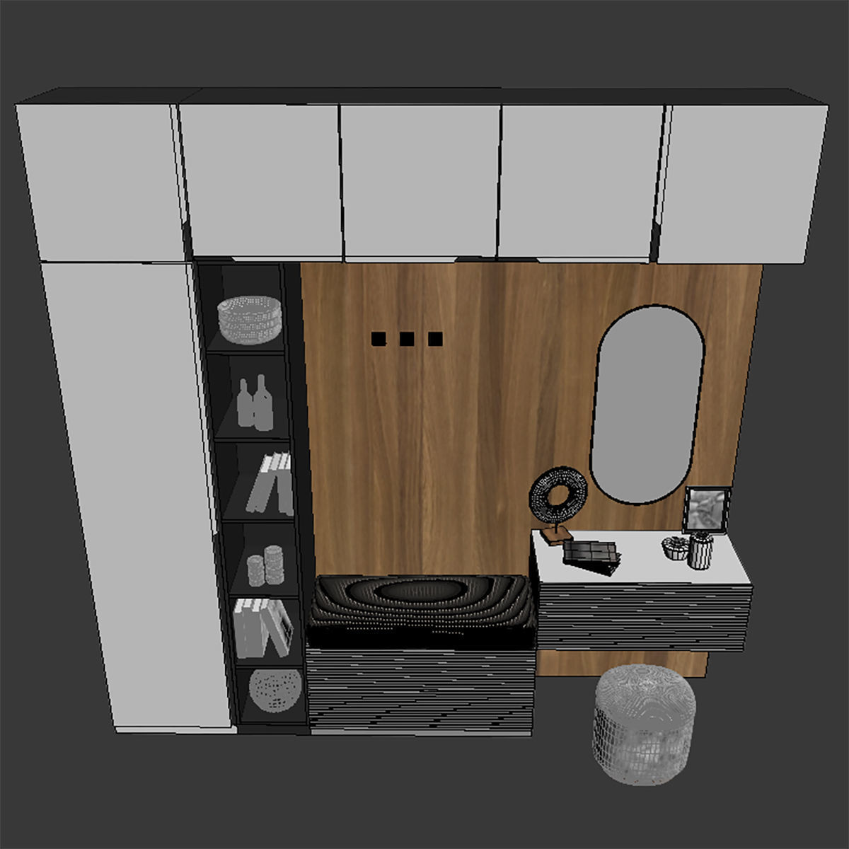 hallway furniture  3D model_3