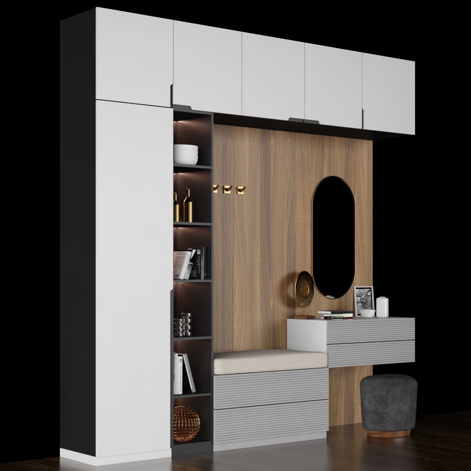 hallway furniture  3D model_1