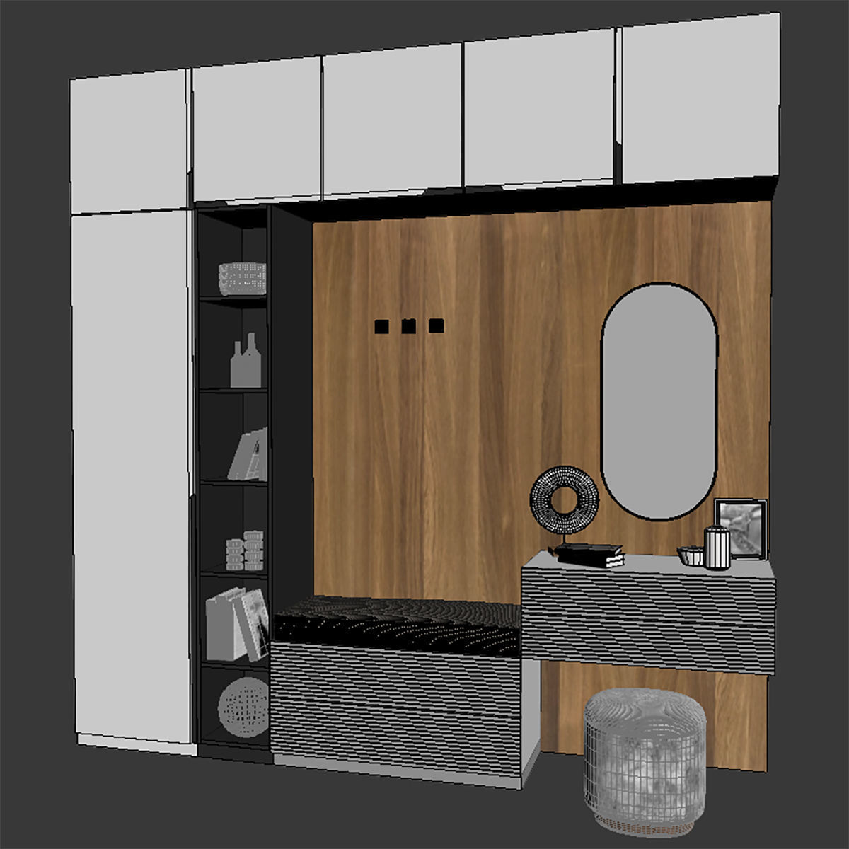 hallway furniture  3D model_2