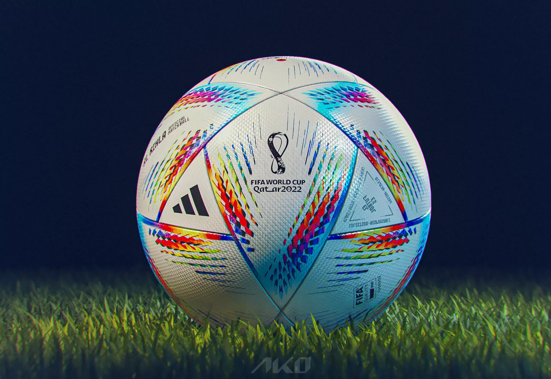 FIFA 2022 World Cup Ball Low-poly 3D model
