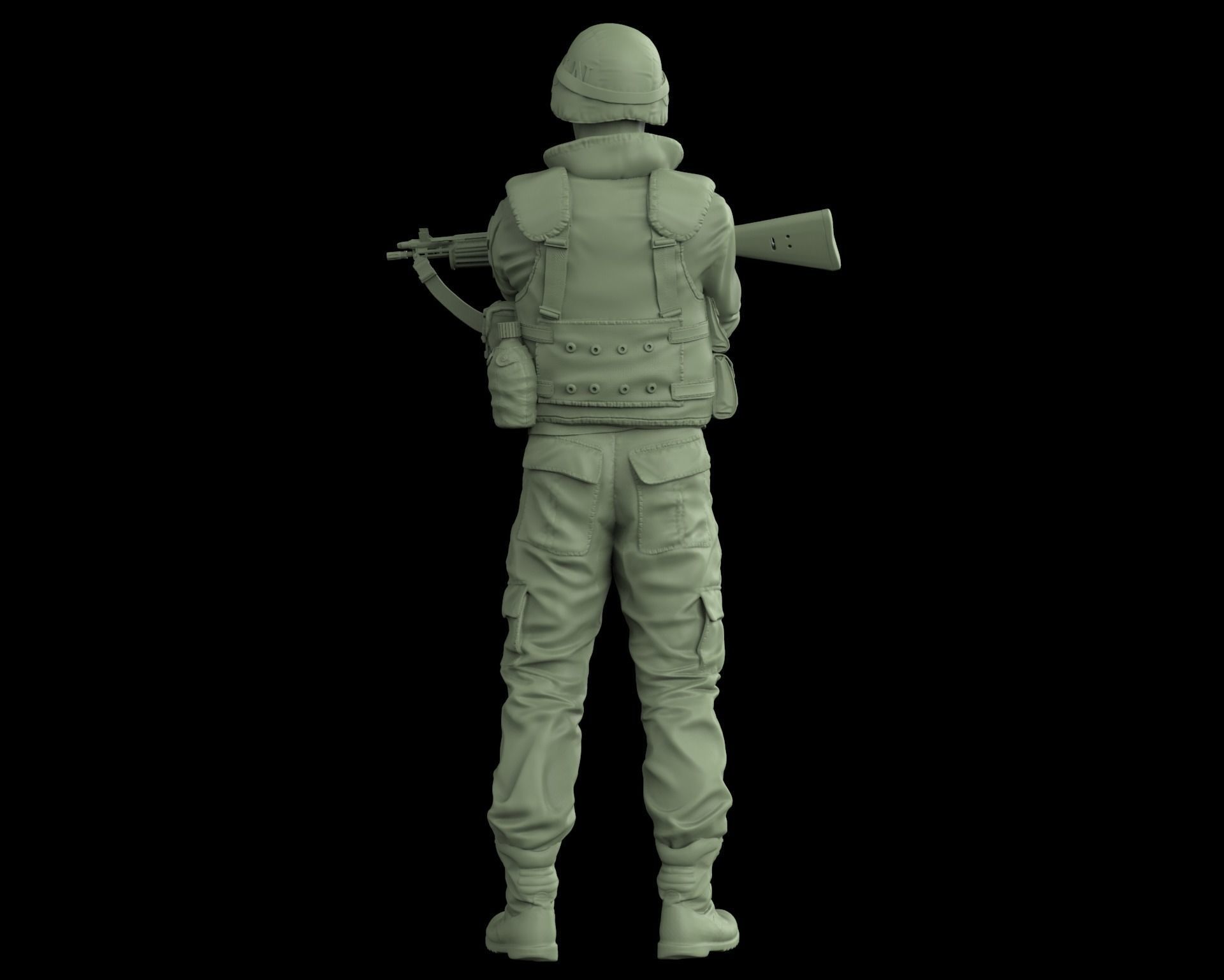 Soldado espanol OTAN en Bosnia 01 3D print model_4