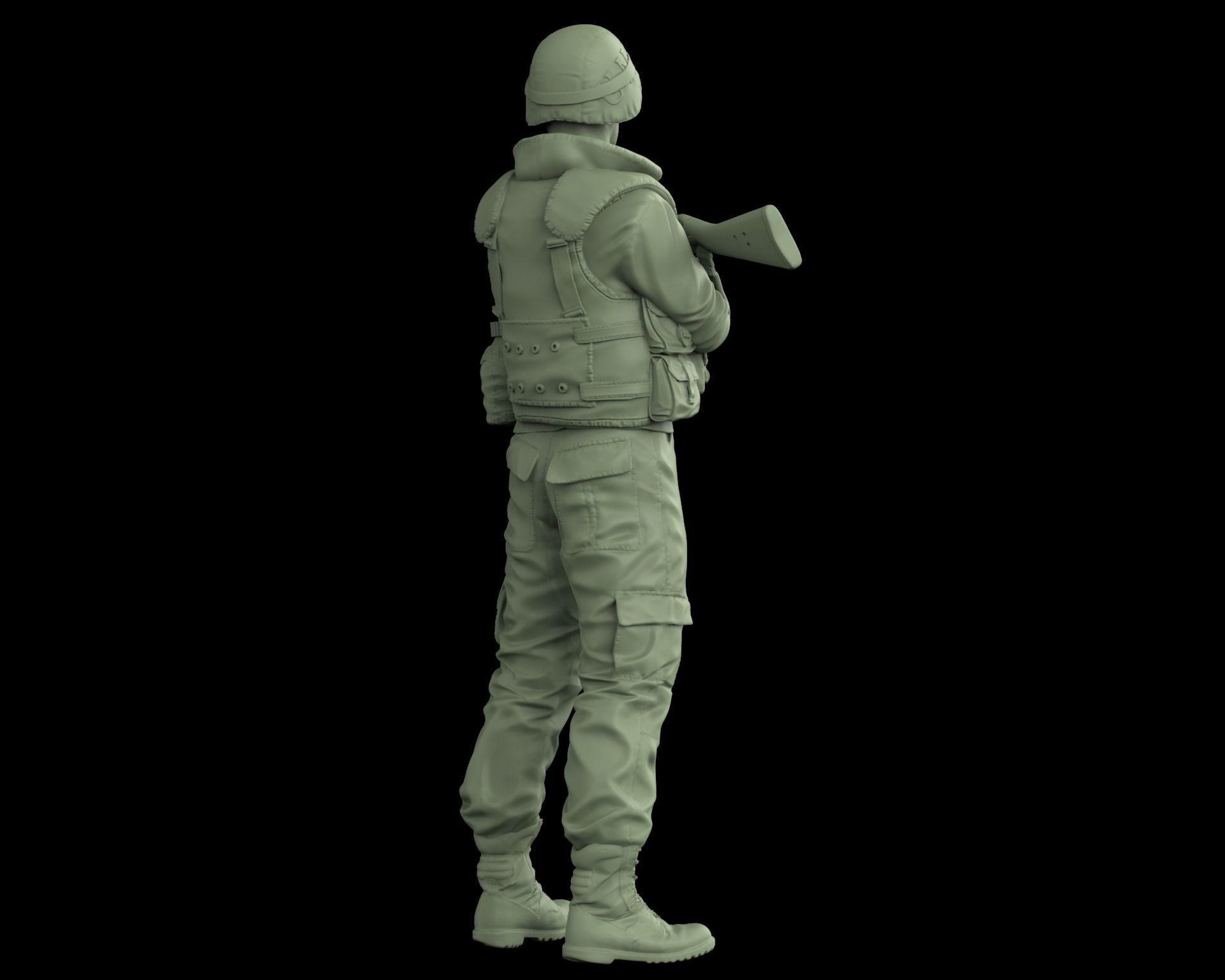 Soldado espanol OTAN en Bosnia 01 3D print model_5