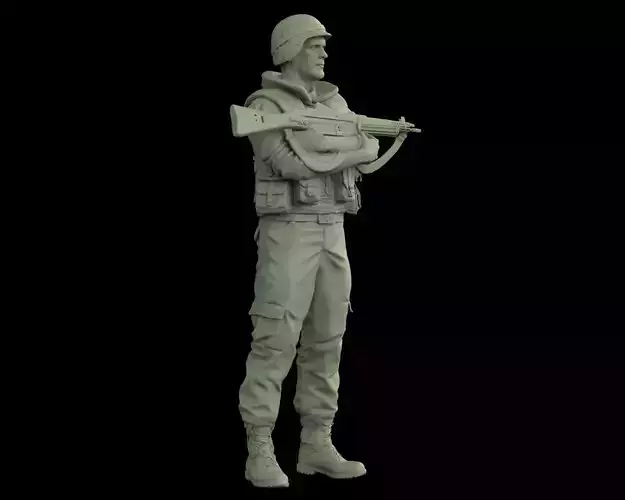 Soldado espanol OTAN en Bosnia 01 3D print model