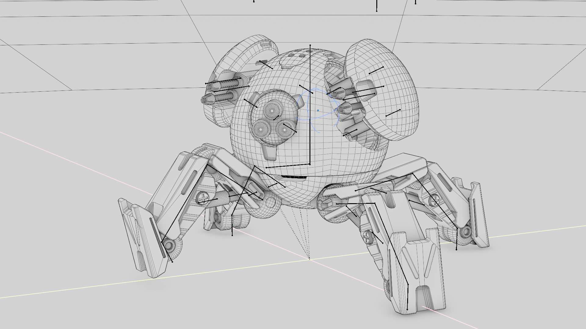 BALL DROID R-600 RIGGED 3D model_35