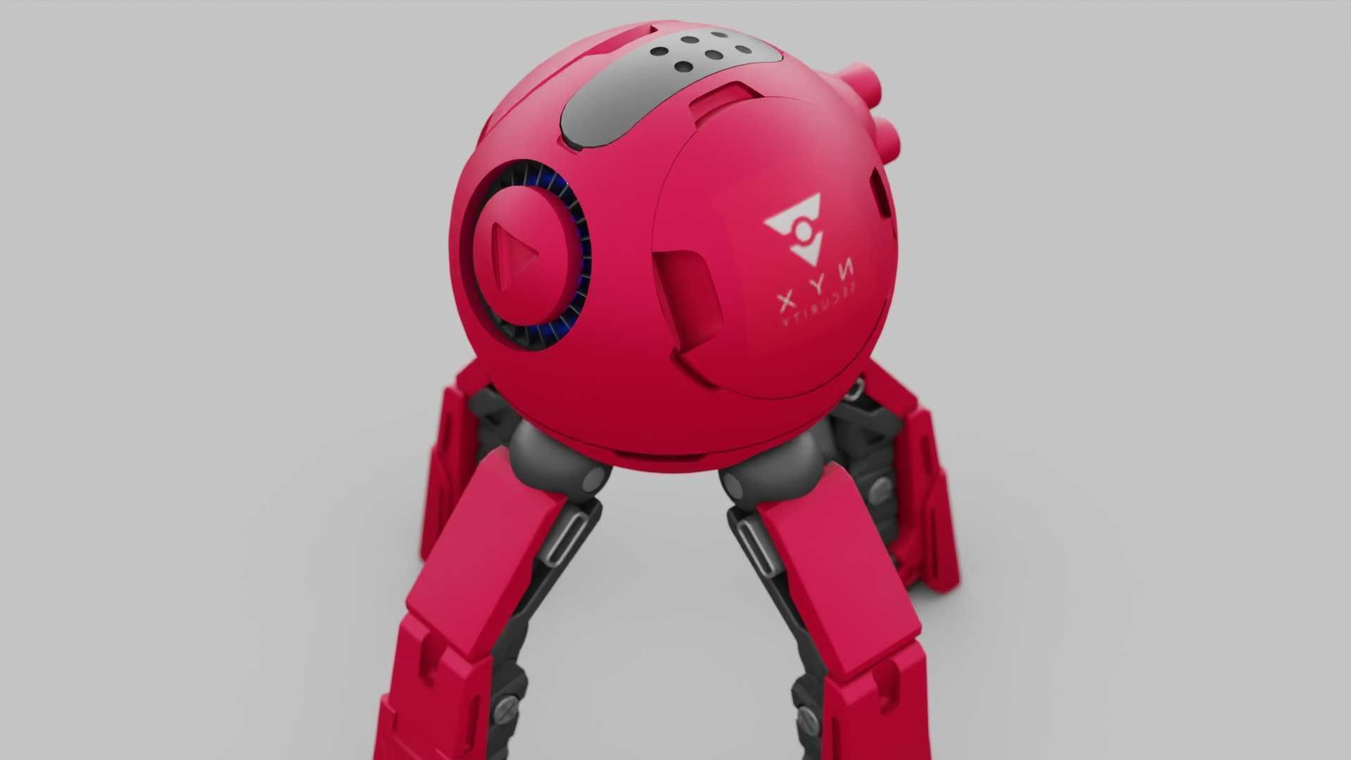 BALL DROID R-600 RIGGED 3D model_27