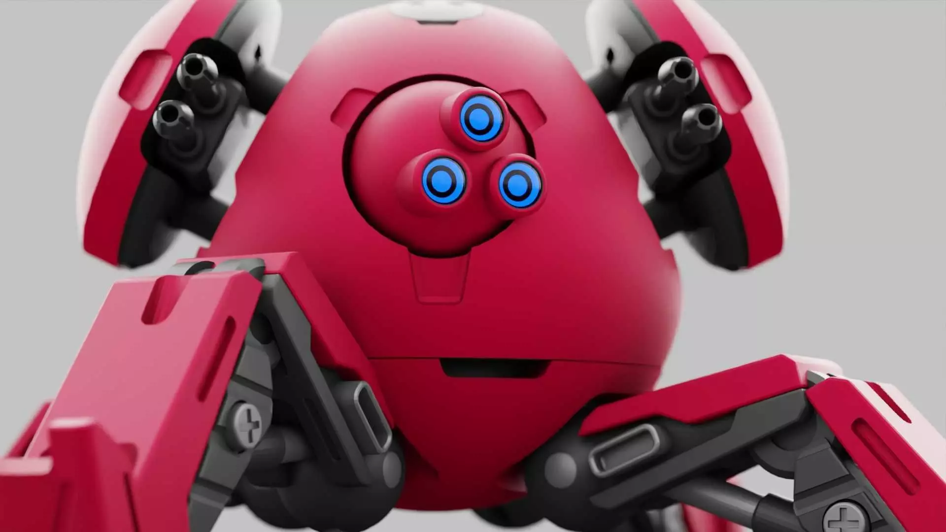 BALL DROID R-600 RIGGED 3D model_0