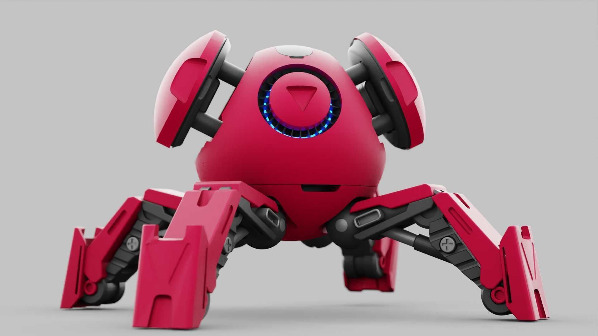 BALL DROID R-600 RIGGED 3D model_11