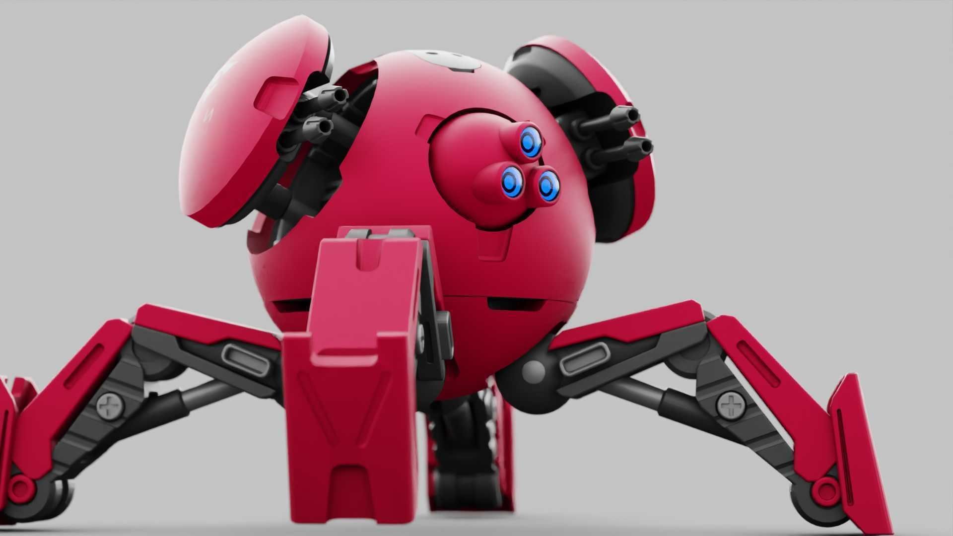 BALL DROID R-600 RIGGED 3D model_19