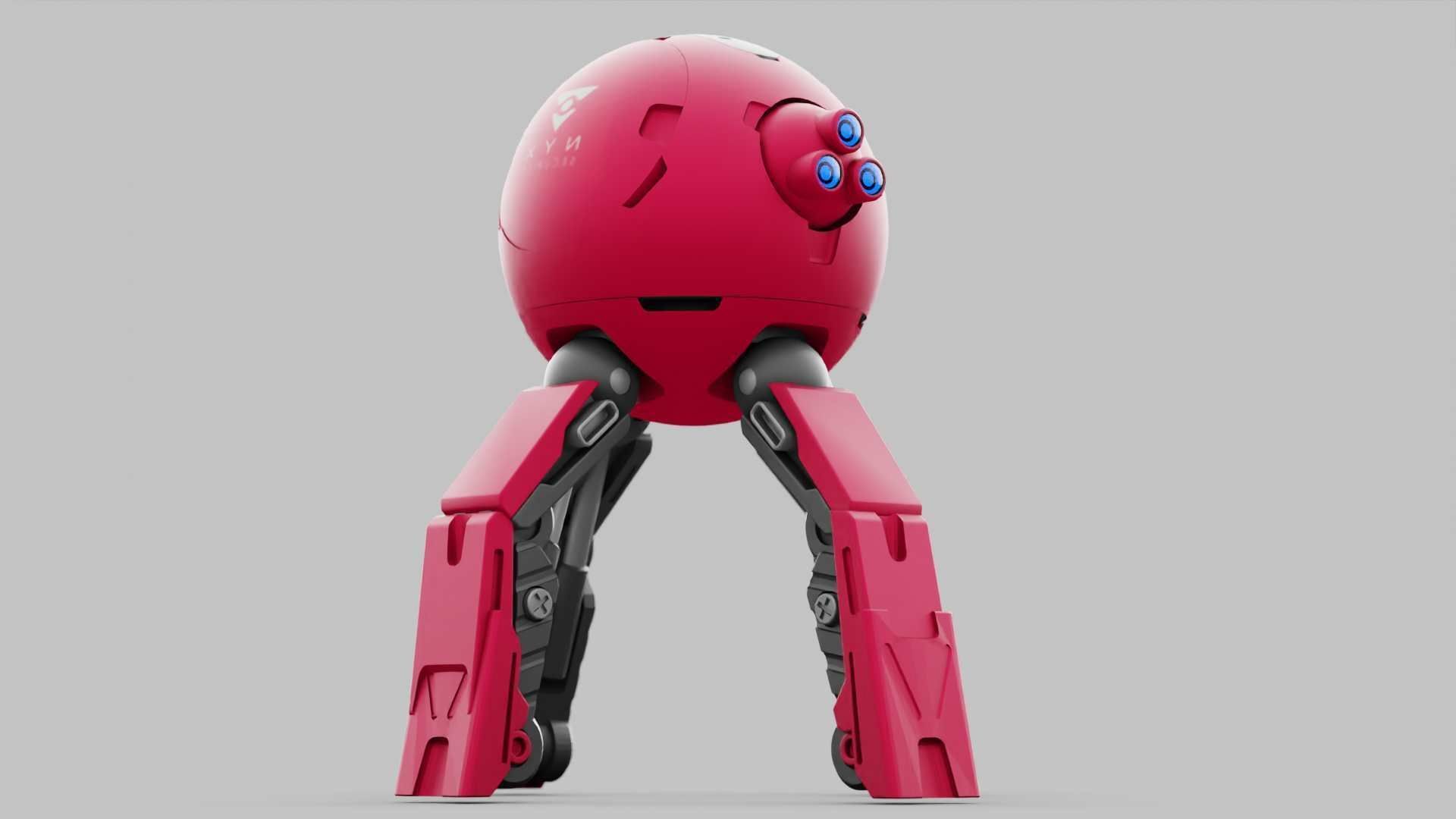 BALL DROID R-600 RIGGED 3D model_28