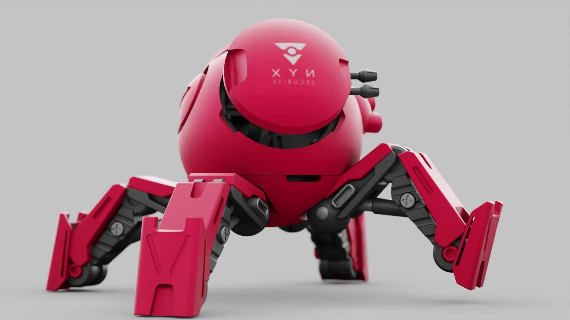 BALL DROID R-600 RIGGED 3D model_16