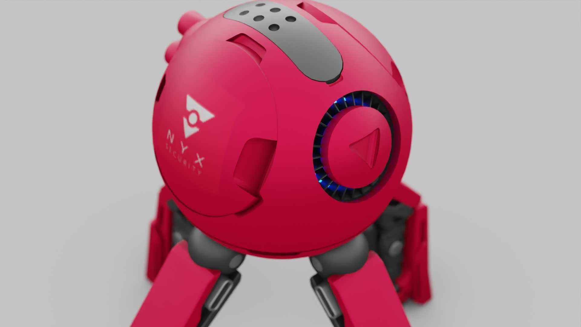 BALL DROID R-600 RIGGED 3D model_24