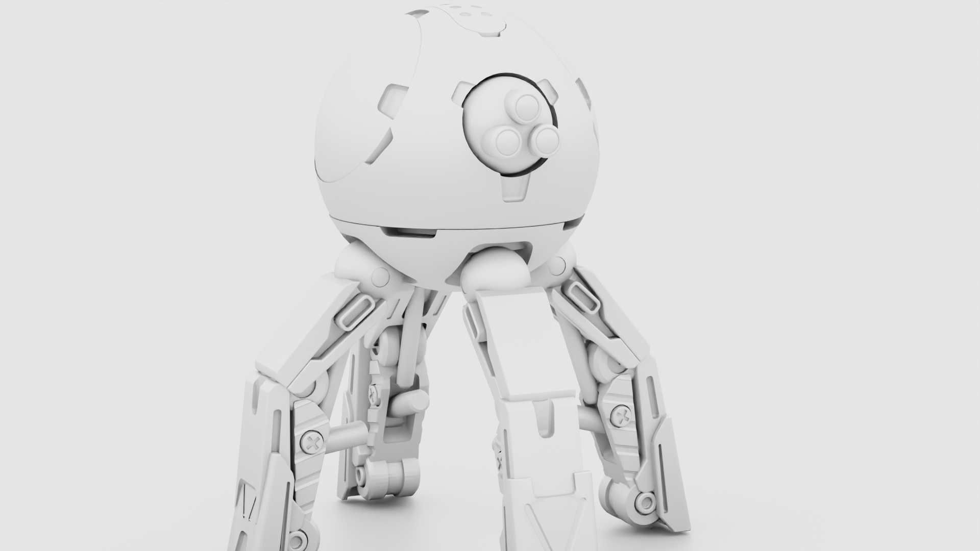 BALL DROID R-600 RIGGED 3D model_33