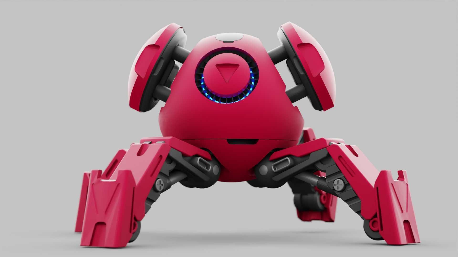 BALL DROID R-600 RIGGED 3D model_12