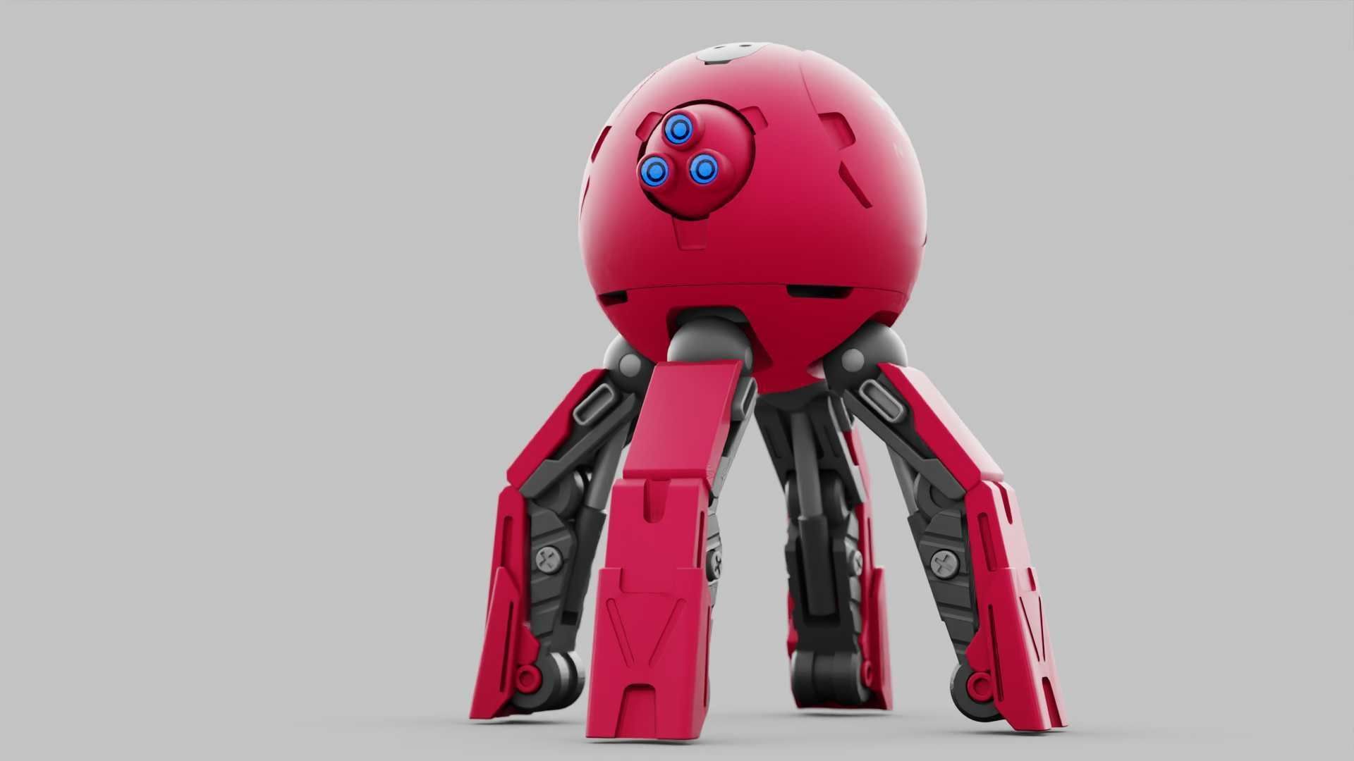 BALL DROID R-600 RIGGED 3D model_21
