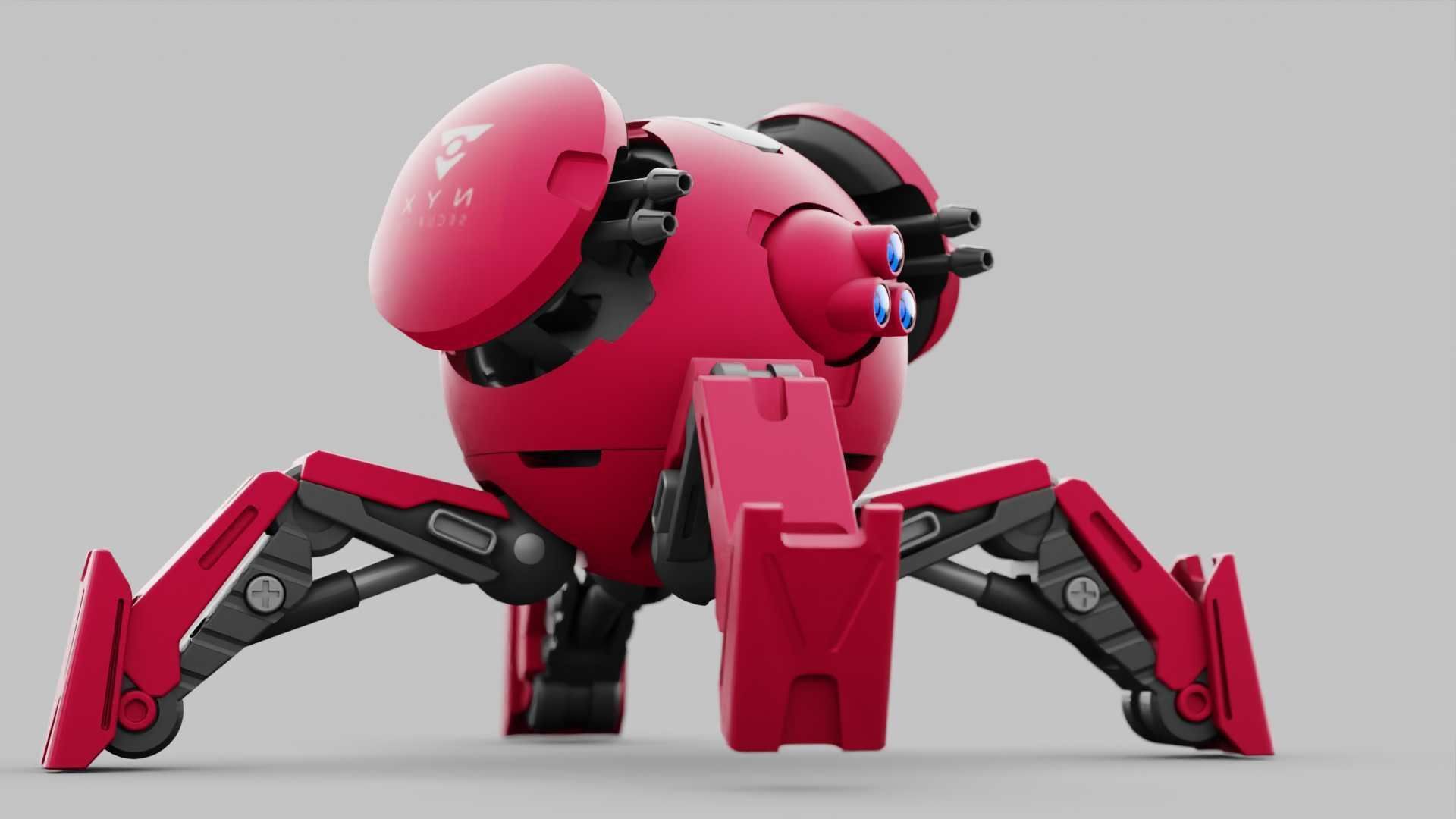 BALL DROID R-600 RIGGED 3D model_18