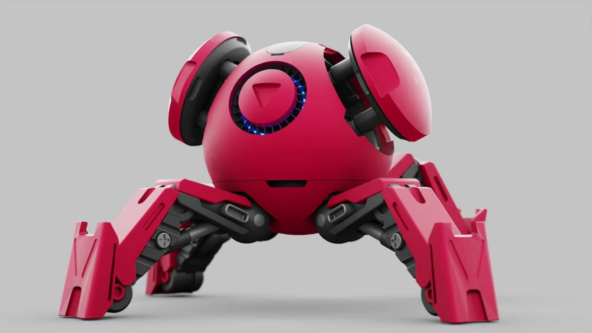 BALL DROID R-600 RIGGED 3D model_13