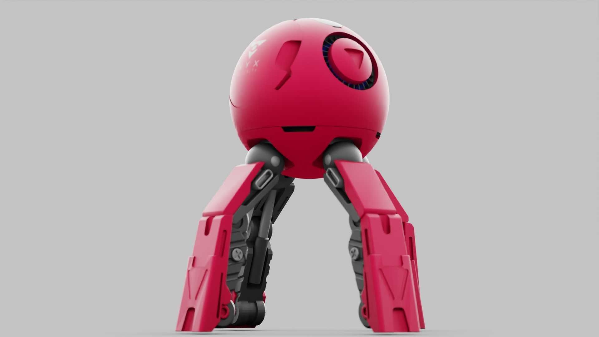 BALL DROID R-600 RIGGED 3D model_29