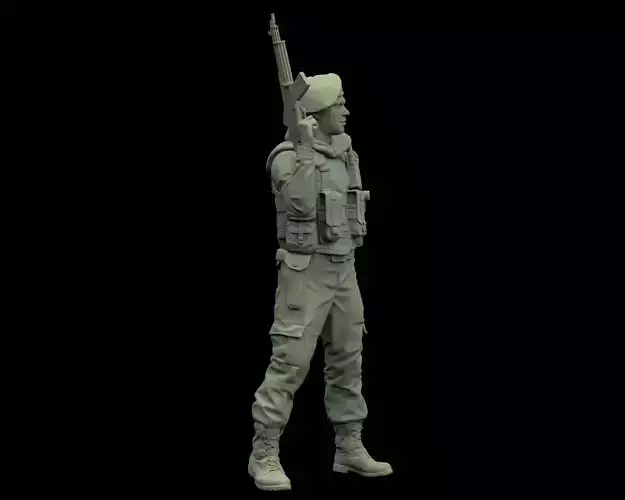 Soldado espanol OTAN en Bosnia 02 3D print model