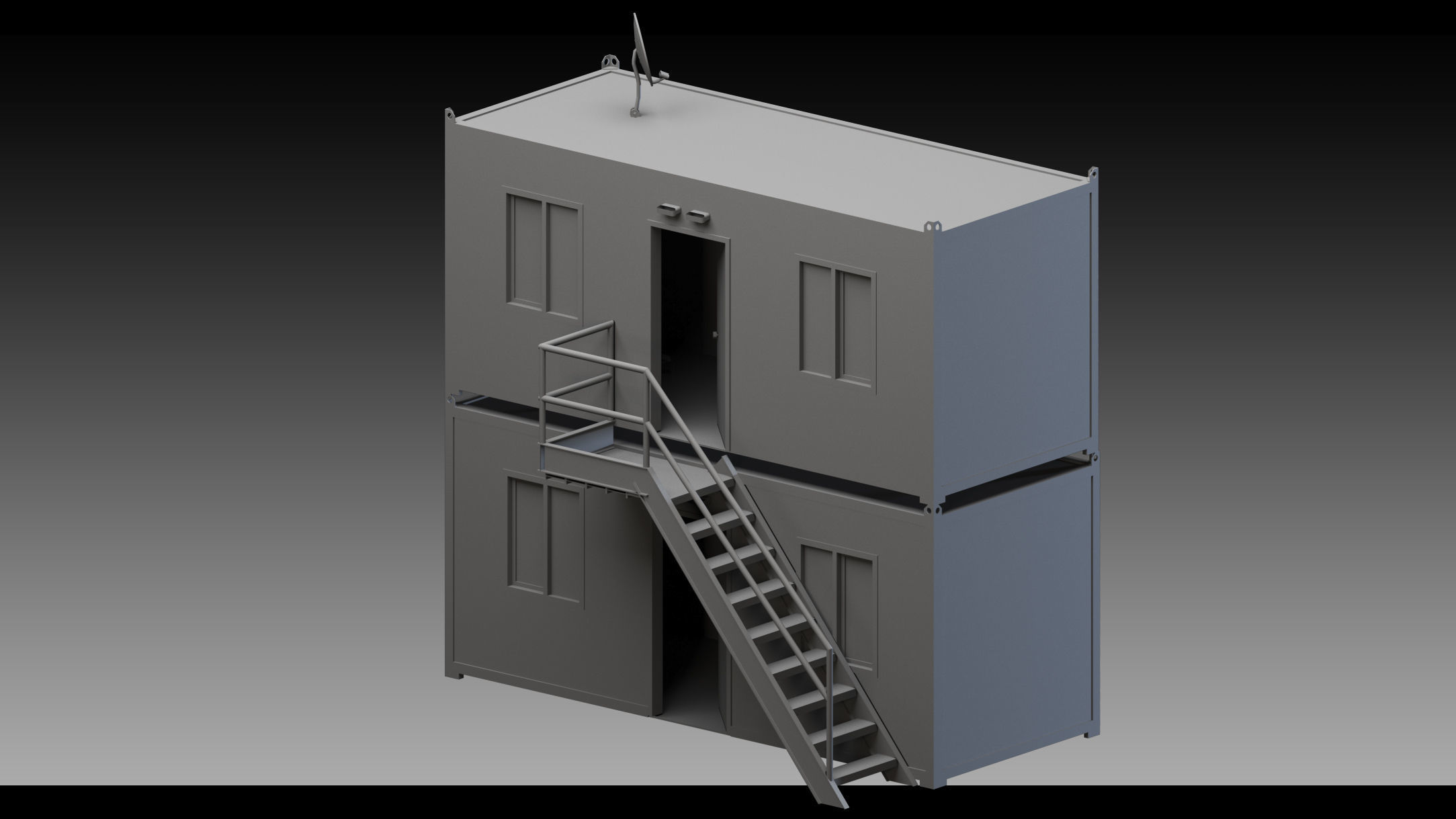 18 Containers and Conex boxes- Vol 02- High detail 3d models 3D model_13