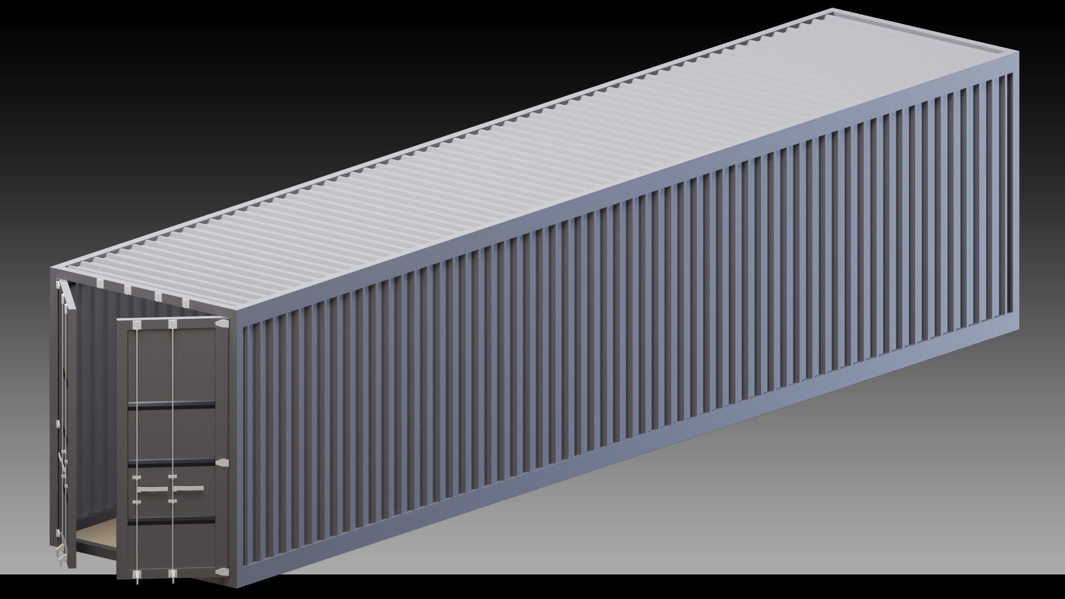 18 Containers and Conex boxes- Vol 02- High detail 3d models 3D model_14