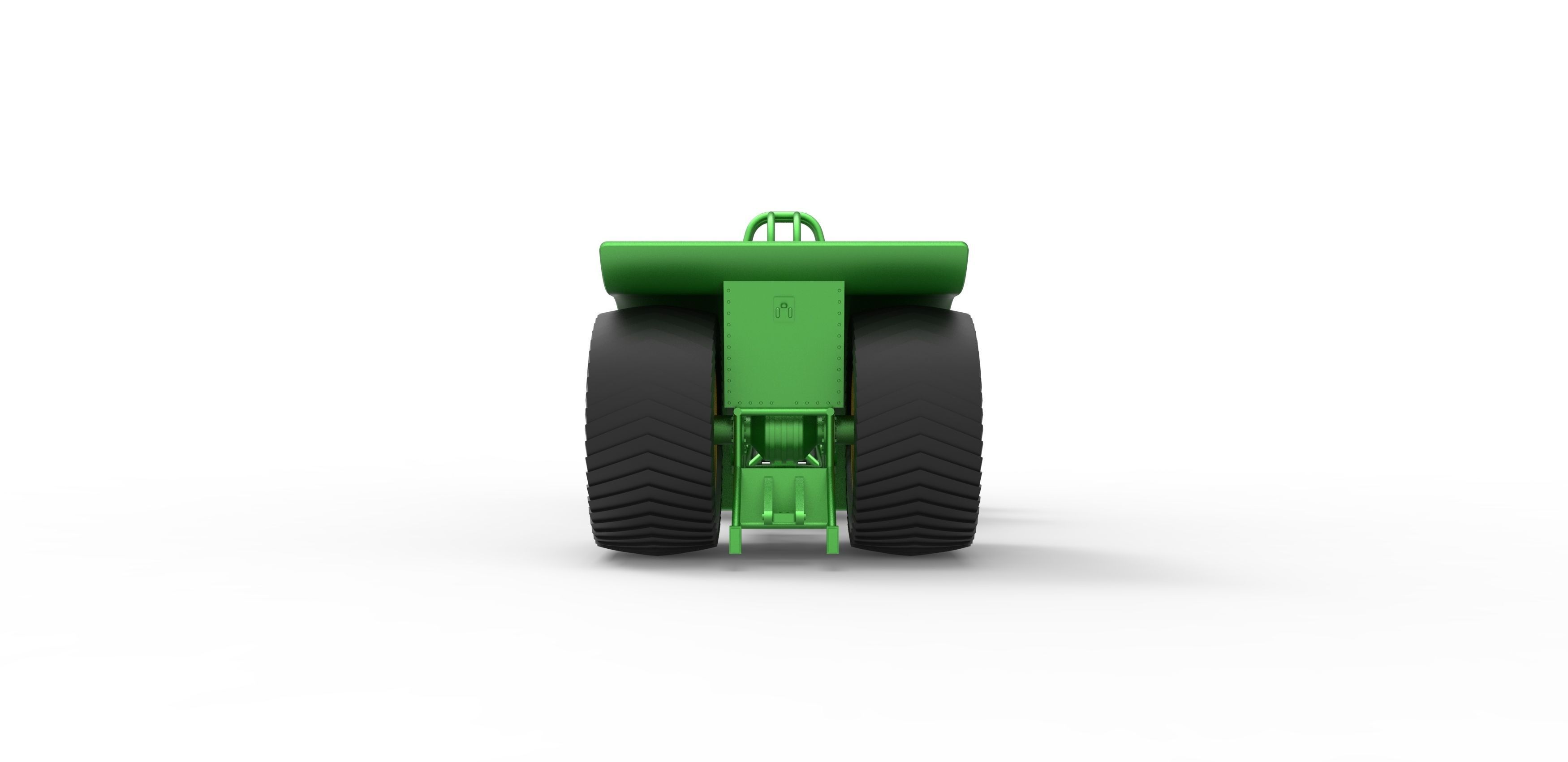 Pulling tractor with 5 engines V8 Version 5 Scale 1 to 25 3D print model_14