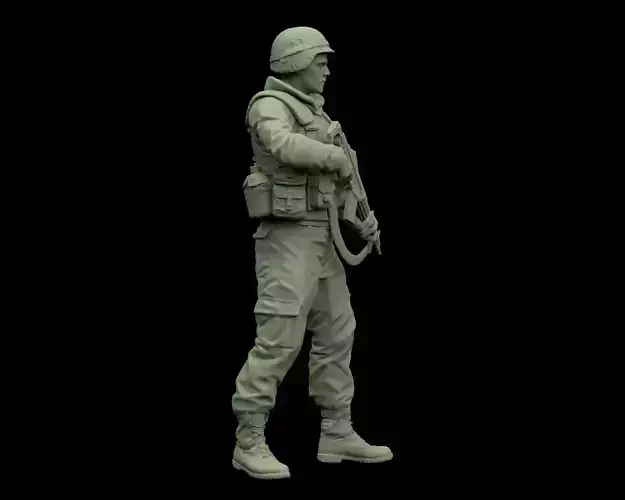 Soldado espanol OTAN en Bosnia 03 3D print model