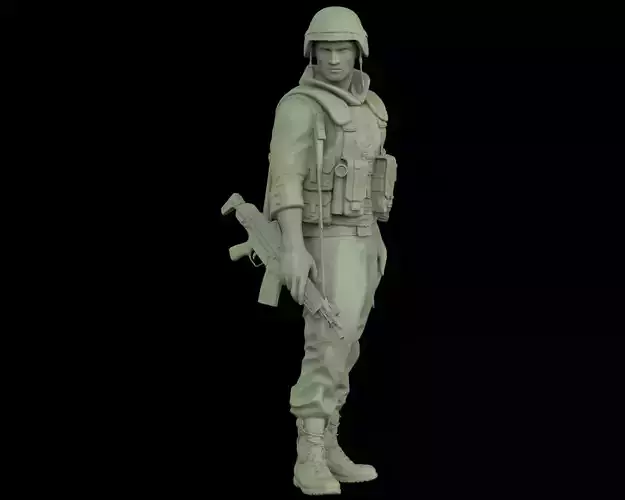 Soldado espanol OTAN en Bosnia 04 3D print model