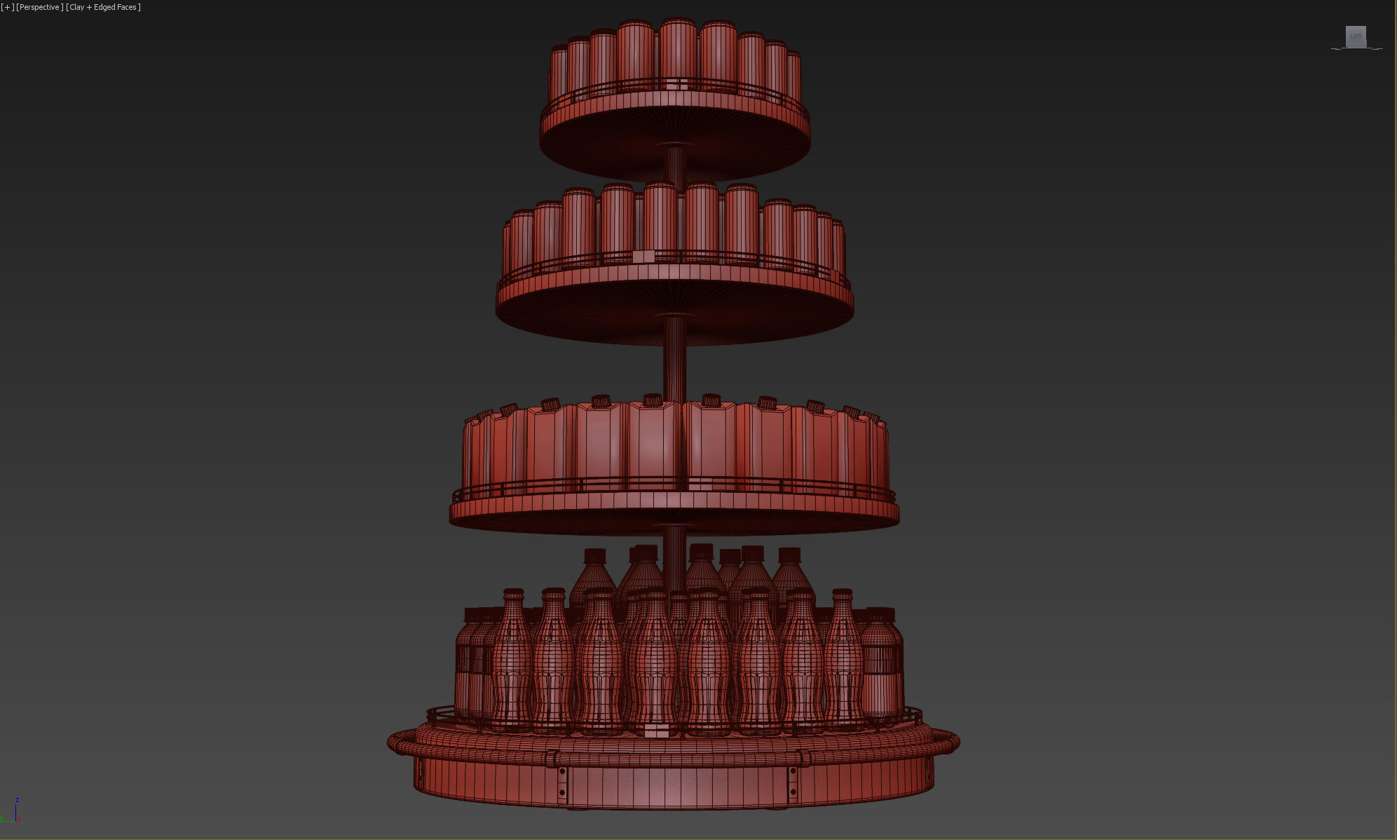 Rack with drinks 3D model_9