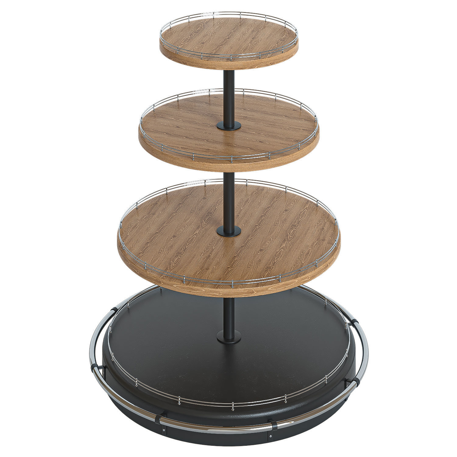 Rack with drinks 3D model_6