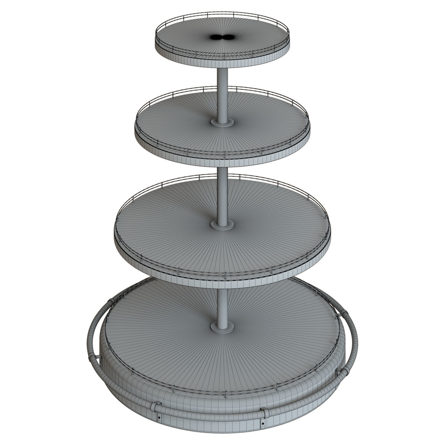 Rack with drinks 3D model_8