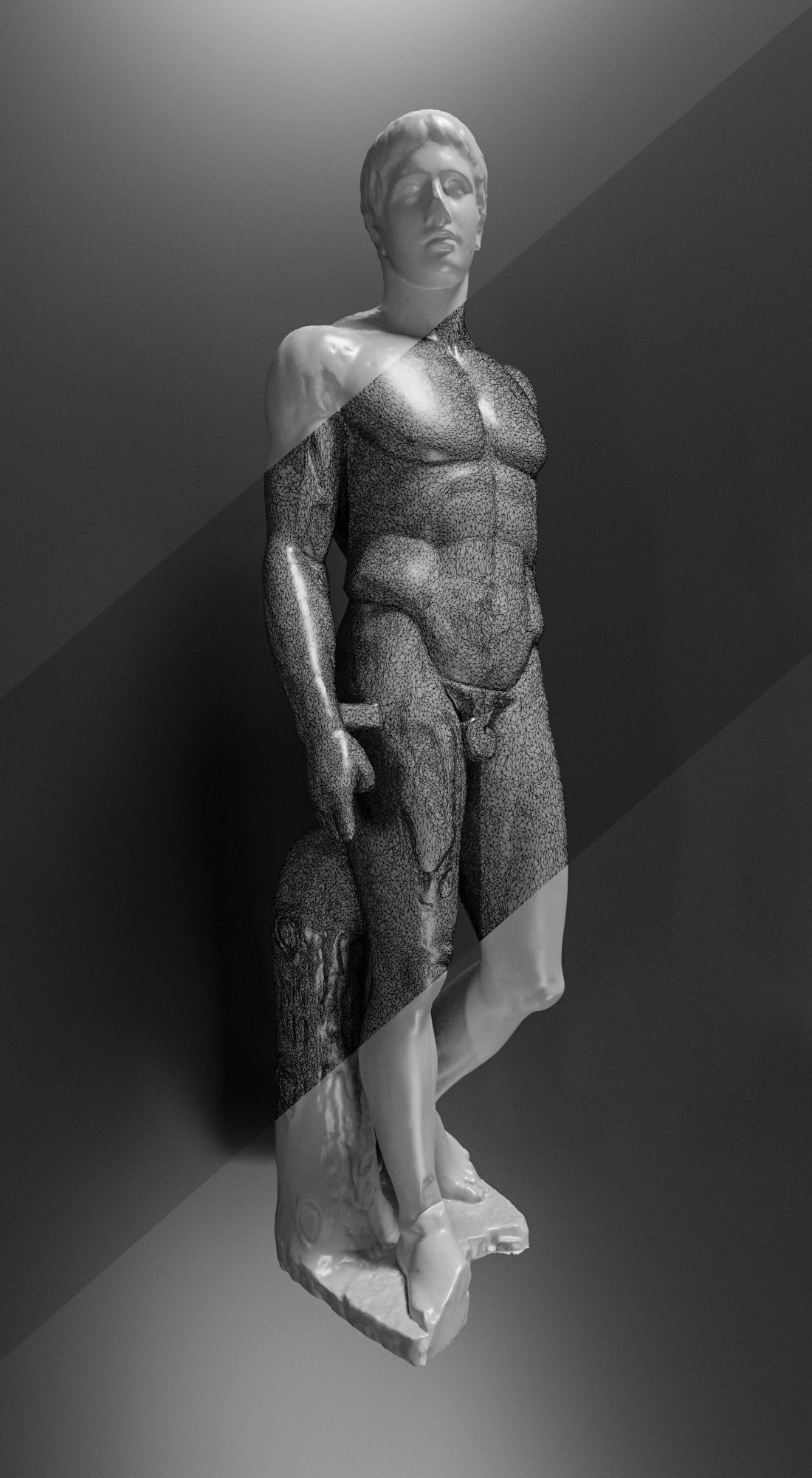 Antique statues 3D model_4
