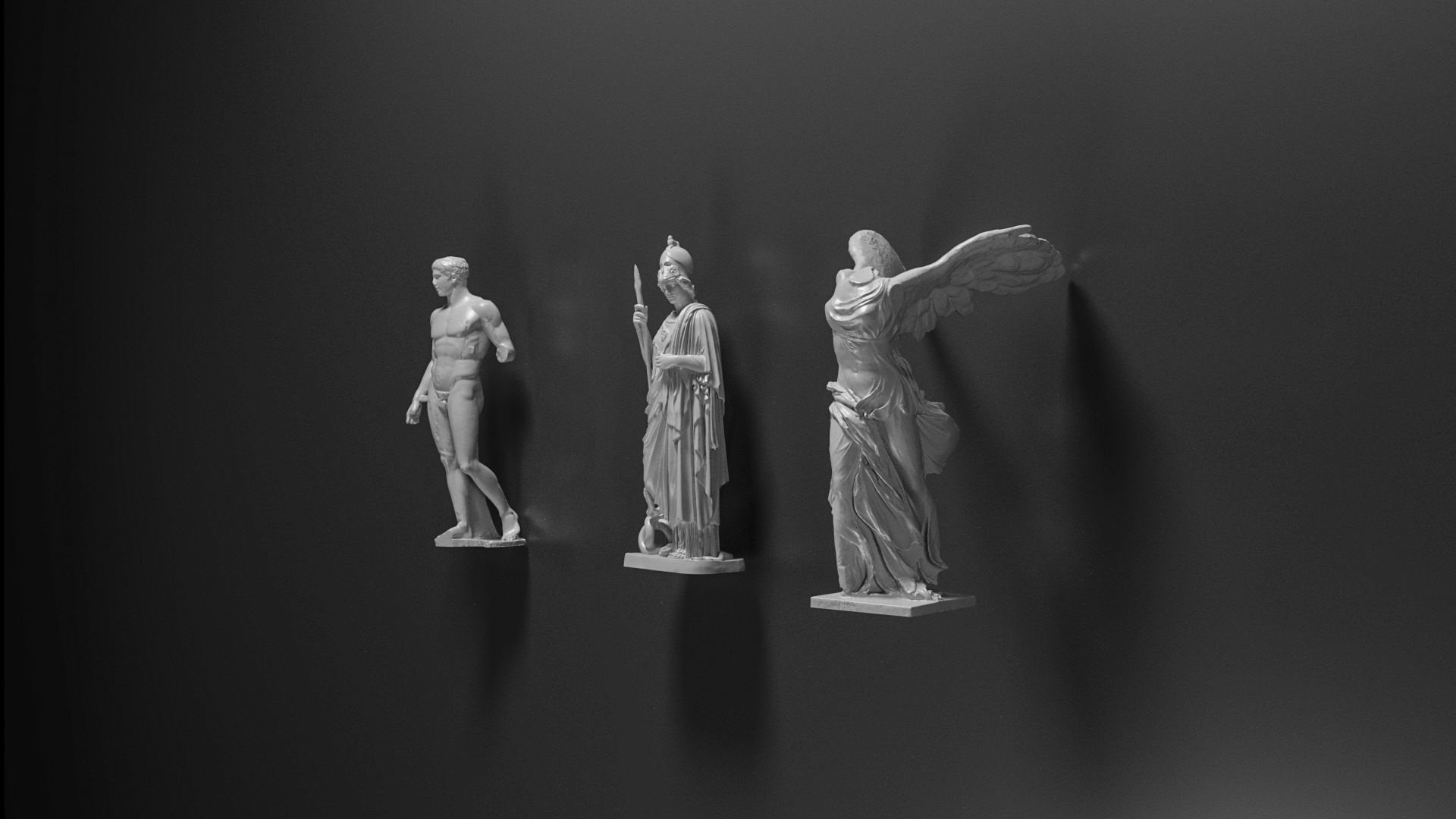 Antique statues 3D model_2