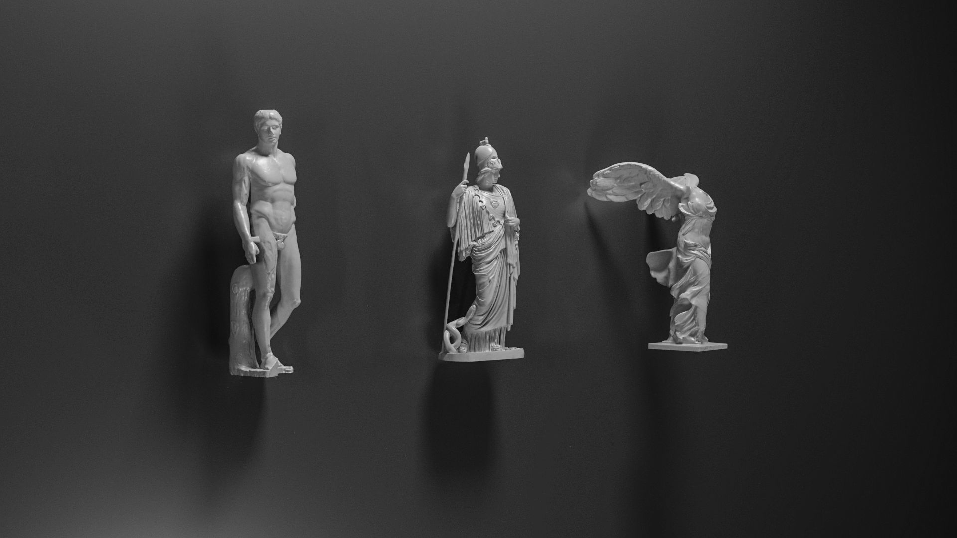 Antique statues 3D model_1
