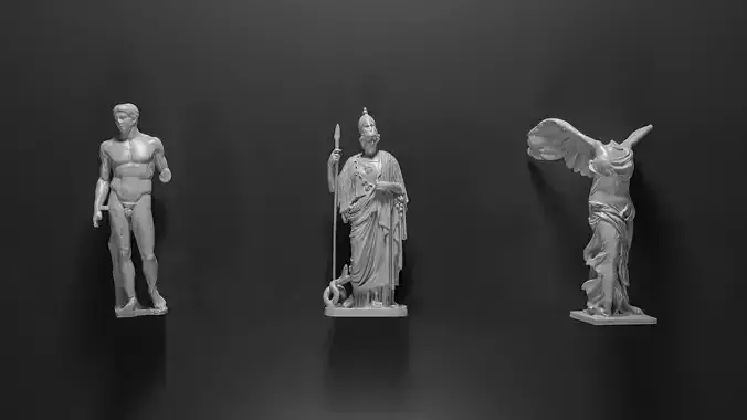 Antique statues 3D model