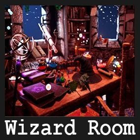 Wizard Room  89 Assets Low-poly 3D model_14