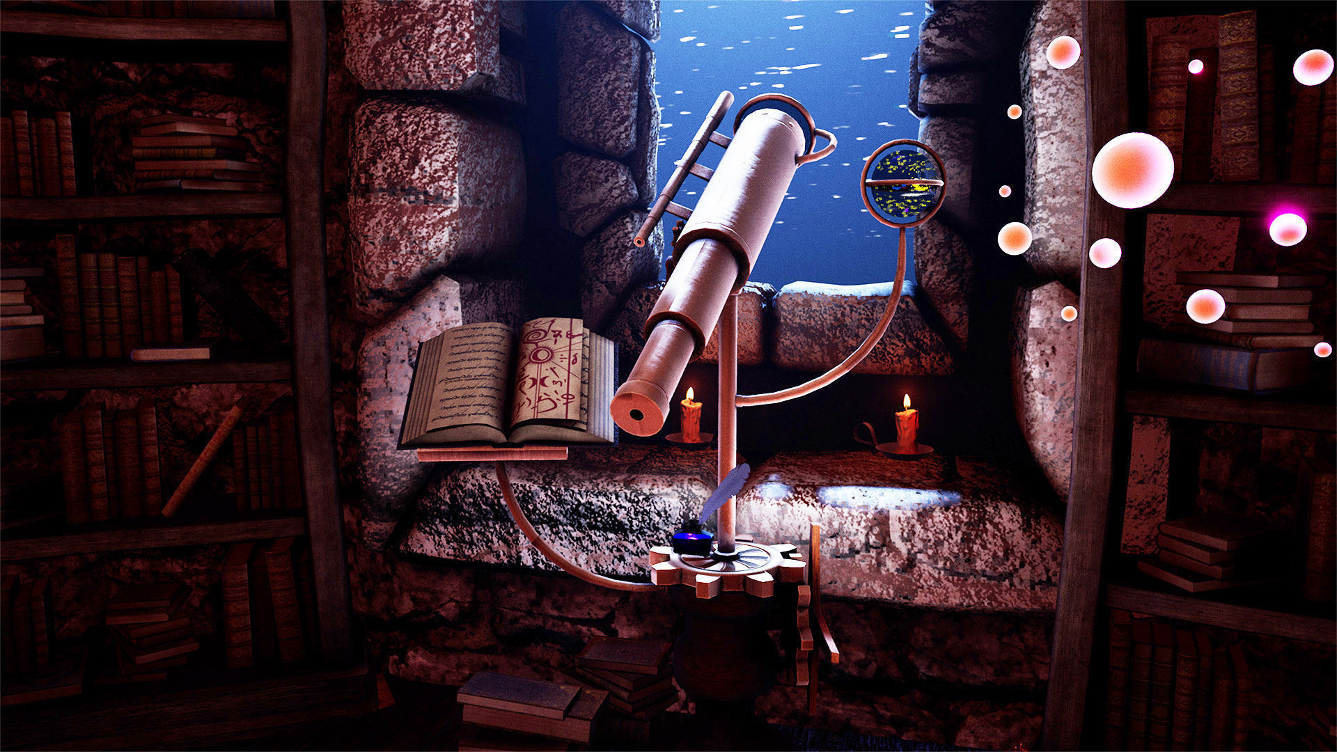 Wizard Room  89 Assets Low-poly 3D model_7