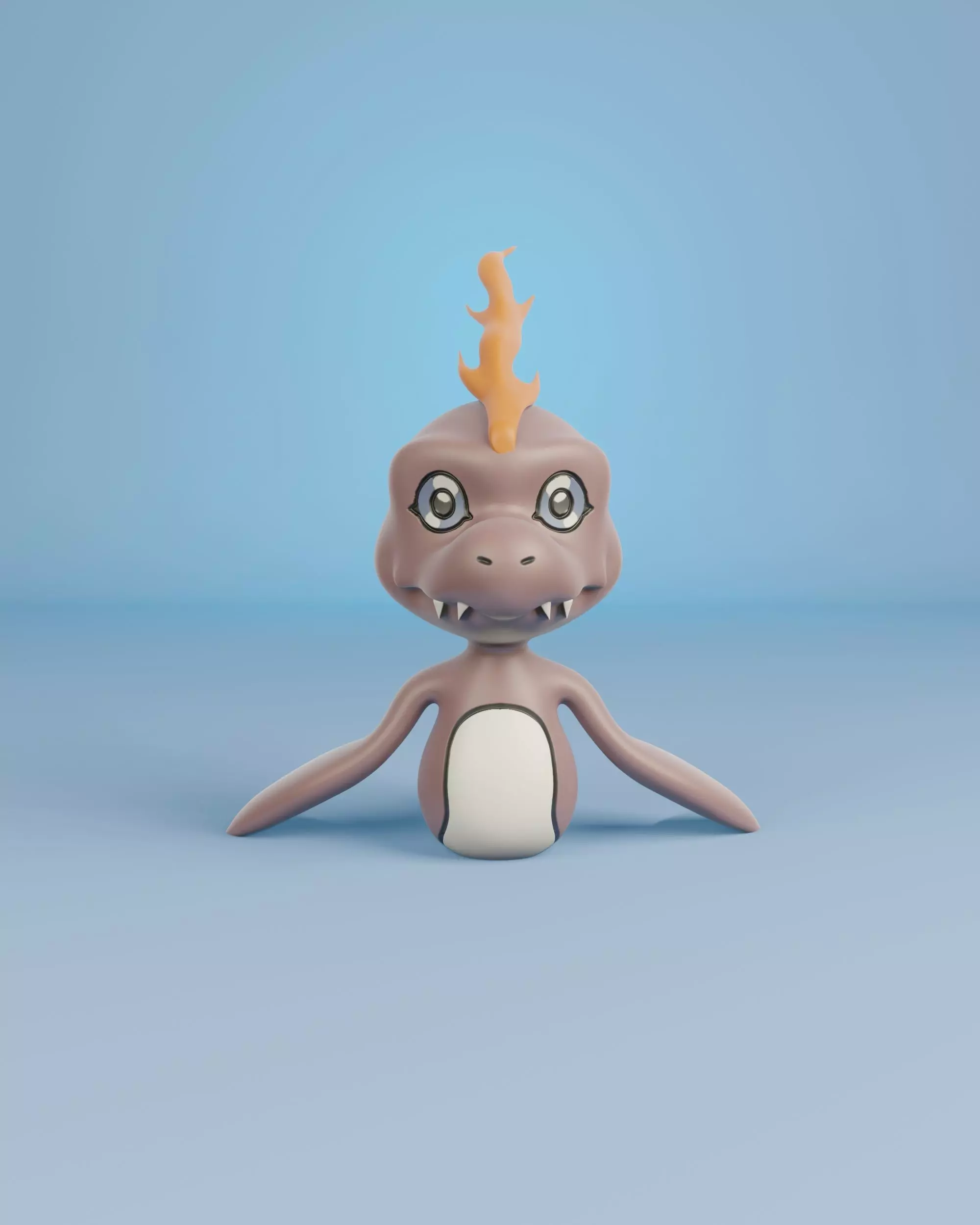 Bukamon toy dinosaur Free 3D print model