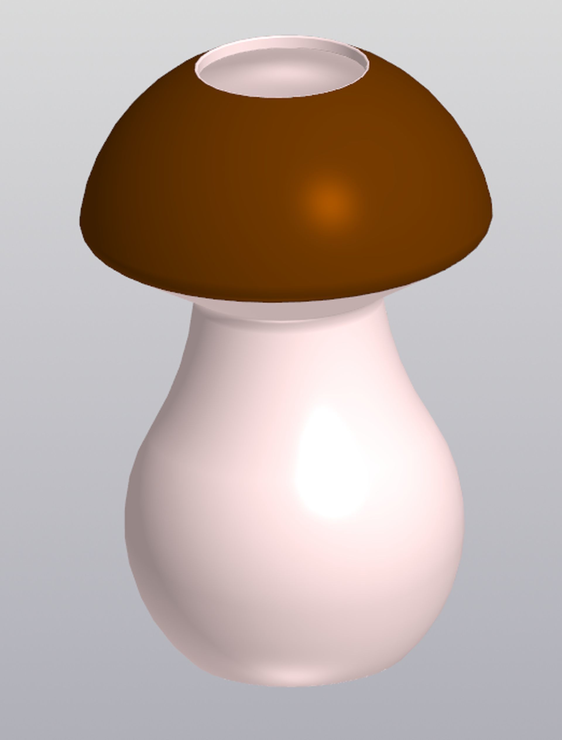 Vase Penholder Mushroom 3D print model_1