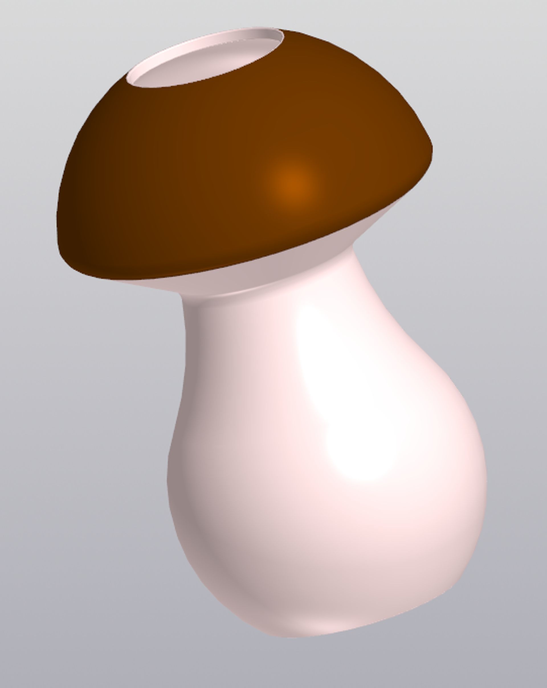Vase Penholder Mushroom 3D print model_4