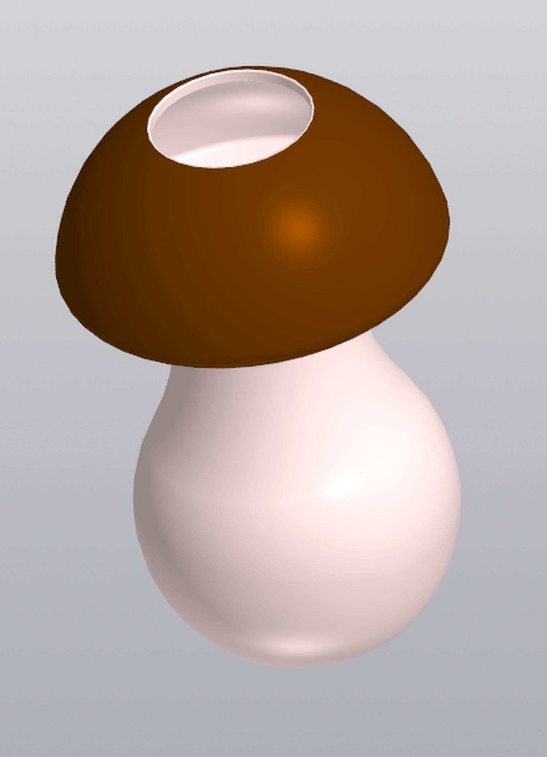 Vase Penholder Mushroom 3D print model_3