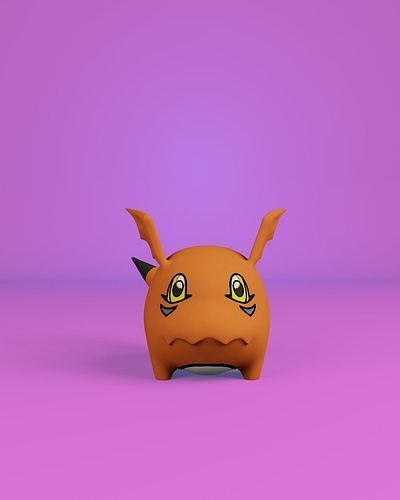 Gigimon pokemon toy 3D print model